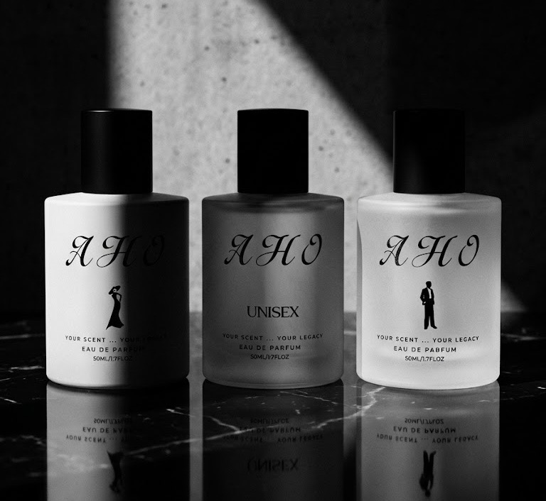 AHO FRAGRANCES campaign visual